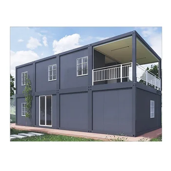 Low Price Light Steel 40ft Flat Pack Container House Prefabricated Container Camping House Detachable Container House