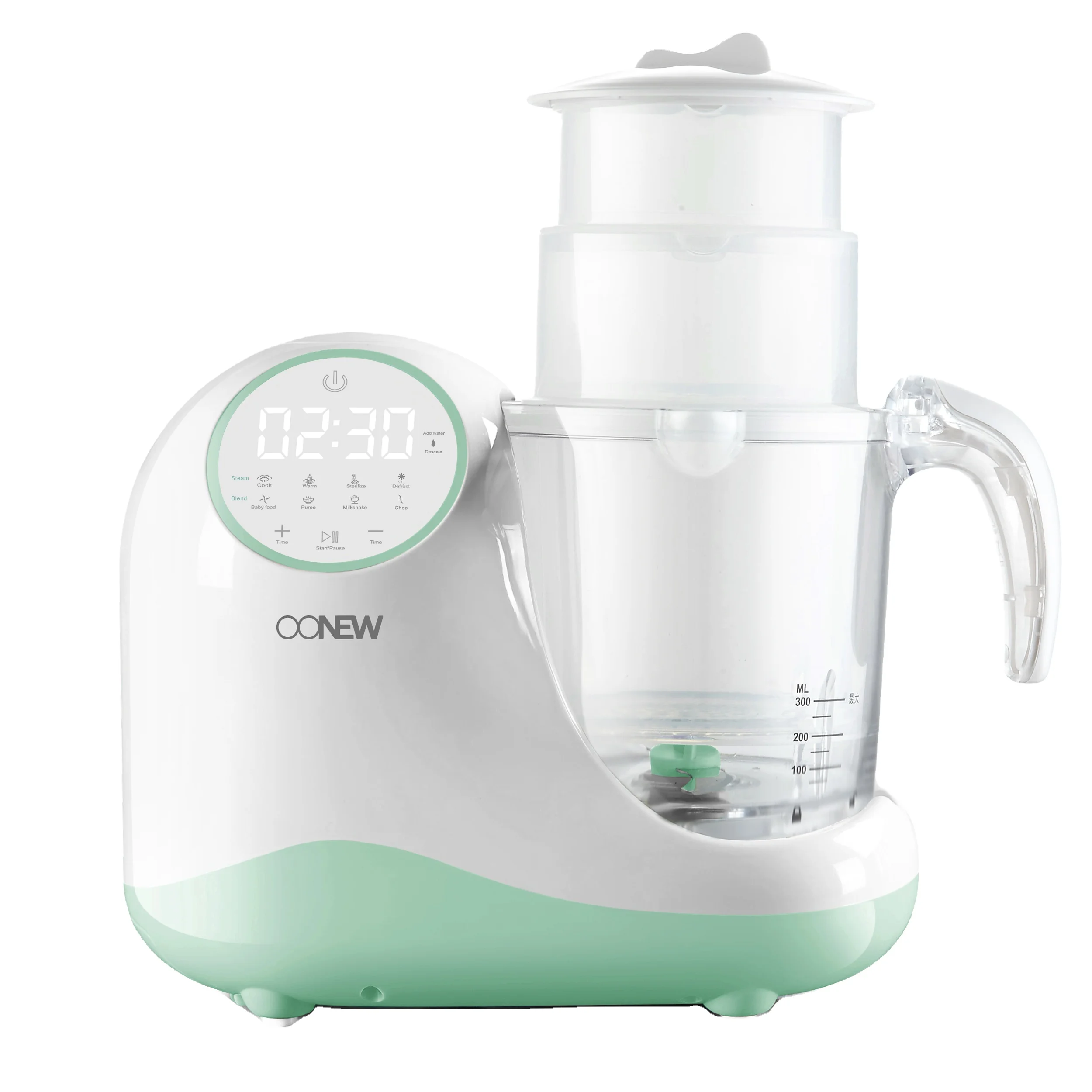 OONEW 8 in 1 Multifunctional Portable Intelligent Infant Baby Food Processor Maker Blender Steamer