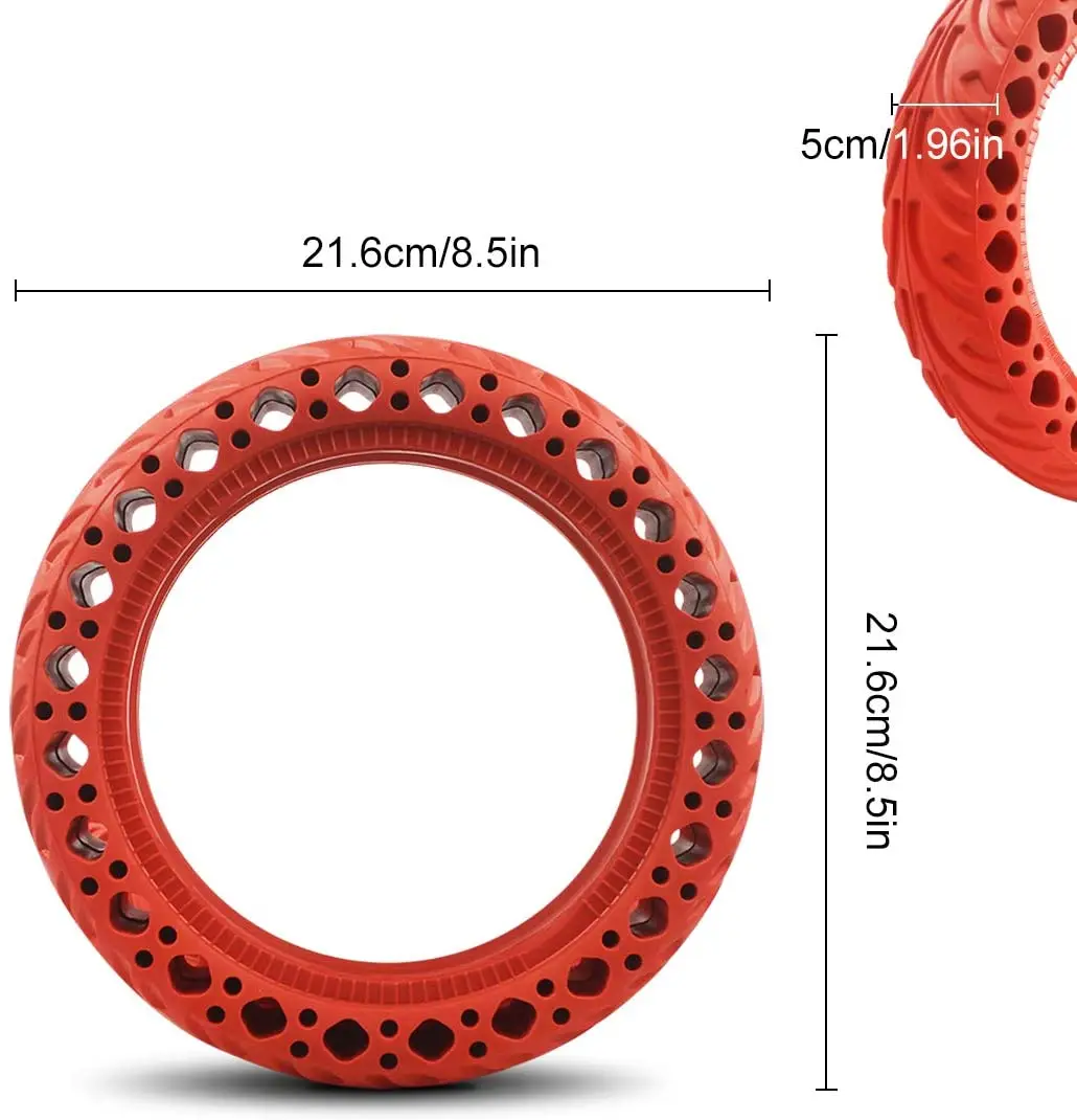 Pneus solides Honeycomb de haute qualité Ridefixing pour scooter Xiaomi 8,5