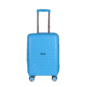 Factory Wholesale PP Materials Business Trip Travel Suitcases Trolley Luggage With Silent Wheels