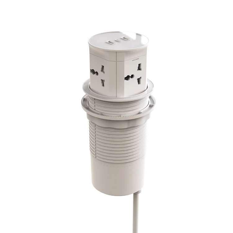 Настольная розетка многослойная с удлинителем британского стандарта usb умная Выдвижная электрическая выдвижная кухонная розетка