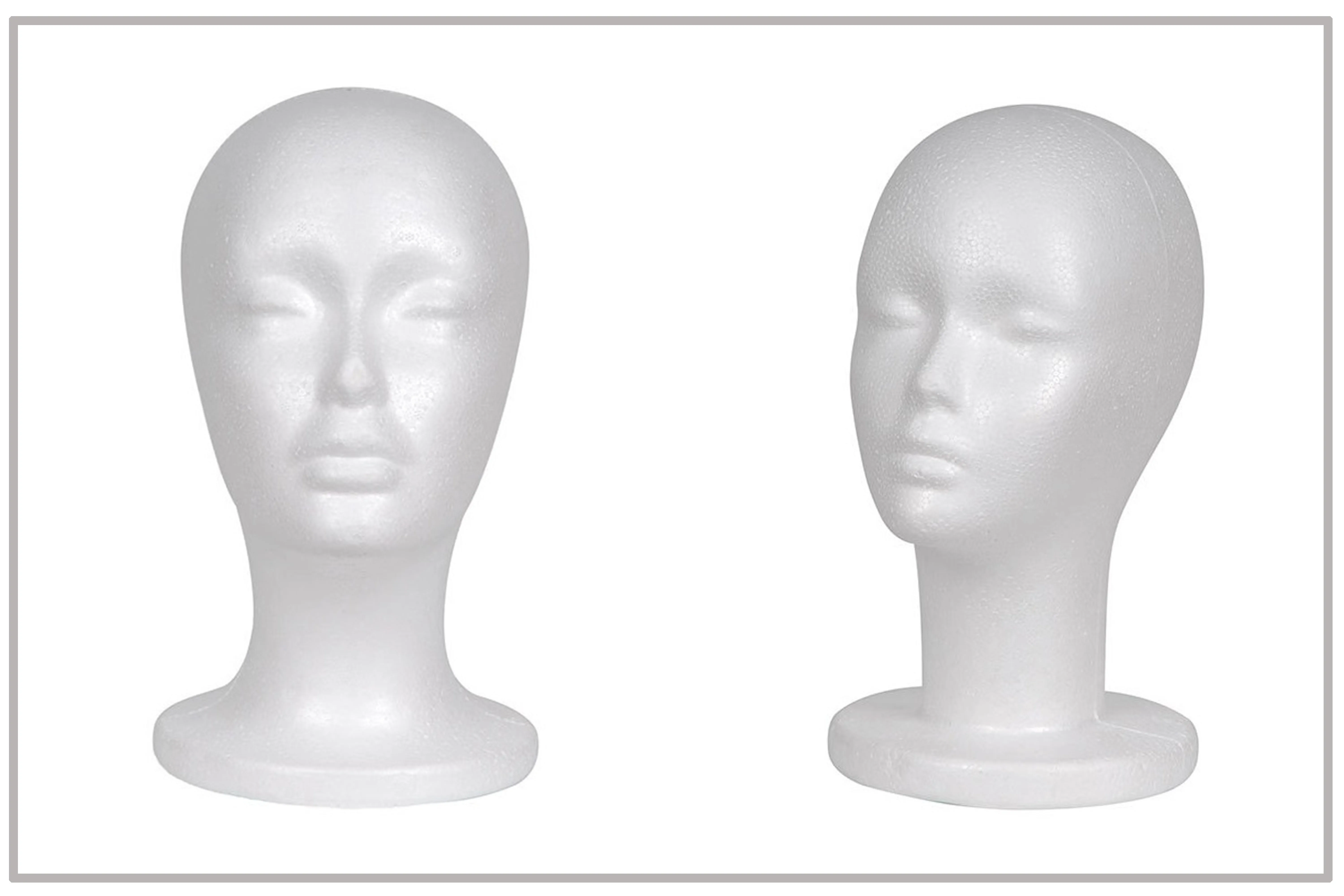 Styrofoam Mannequin Head Wig Male Hair Mannequin Model Heads Mannequin