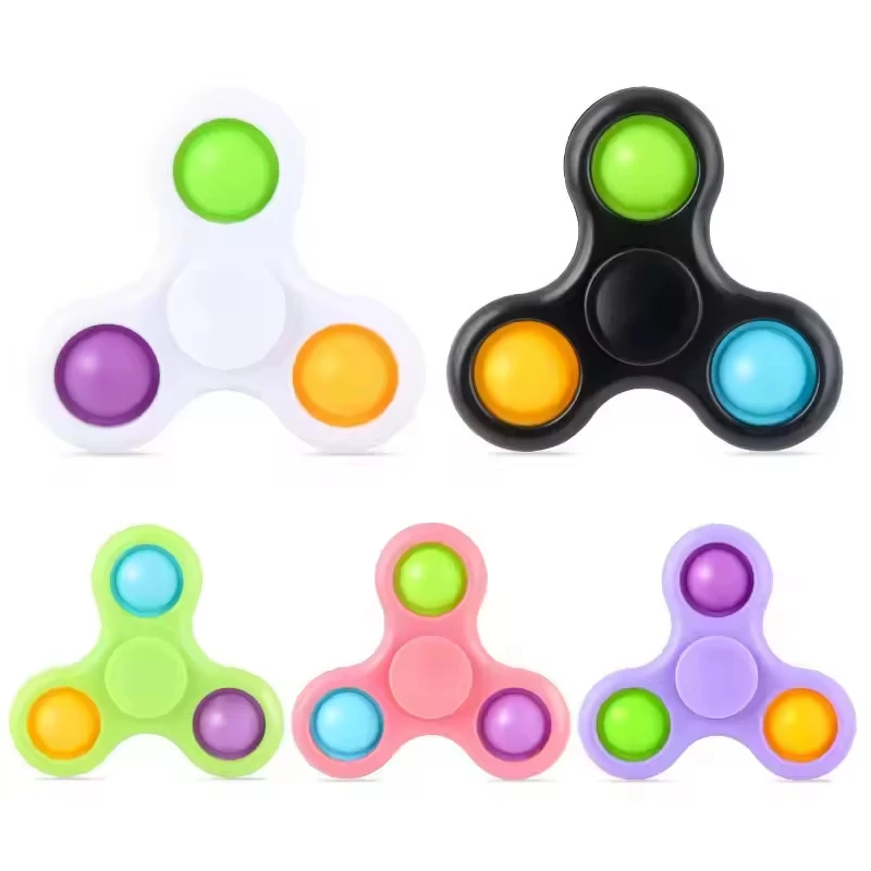 Creative Double-sided Hand Spinner Finger Gyro Fingertip Gyroscope Three-leaf Fidget Spinner For Toys Pressure Relief Gift