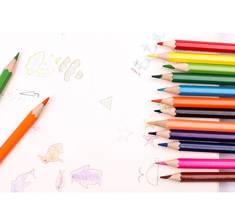 12 шт. 18 шт., 24 шт. 36 шт. цветных карандашей