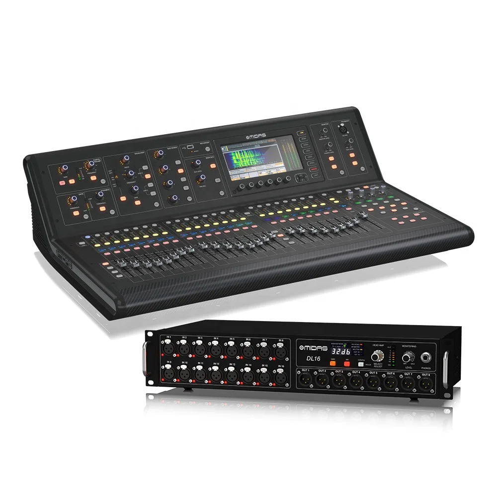 Mesa de Som Digital Midas M32 Live + Stage Box DL16 - Kit Completo