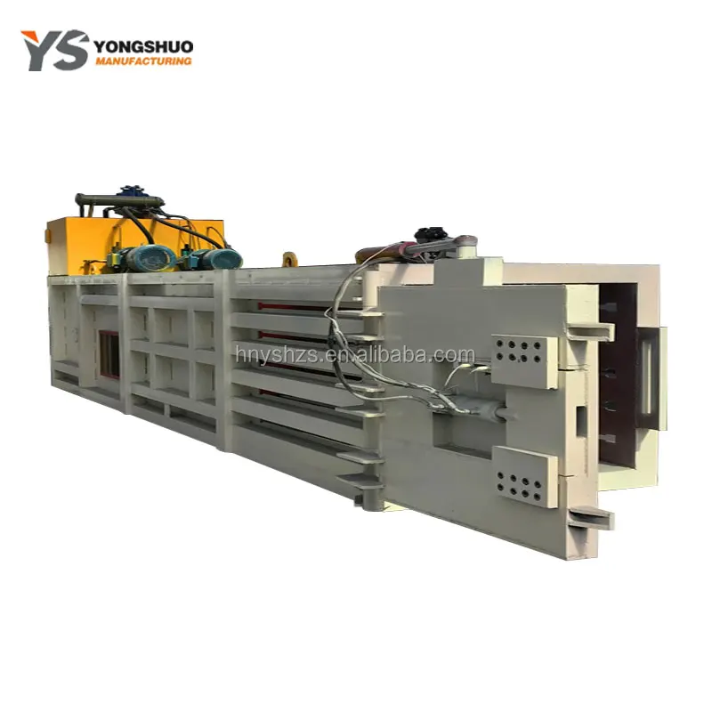 Automatic Horizontal Hydraulic Waste Paper Board Carton Compactor Cardboard Press Baler