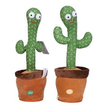 New products 2021 unique interesting relax stress dancing playing songs plush cactus toy of cactus bailarin