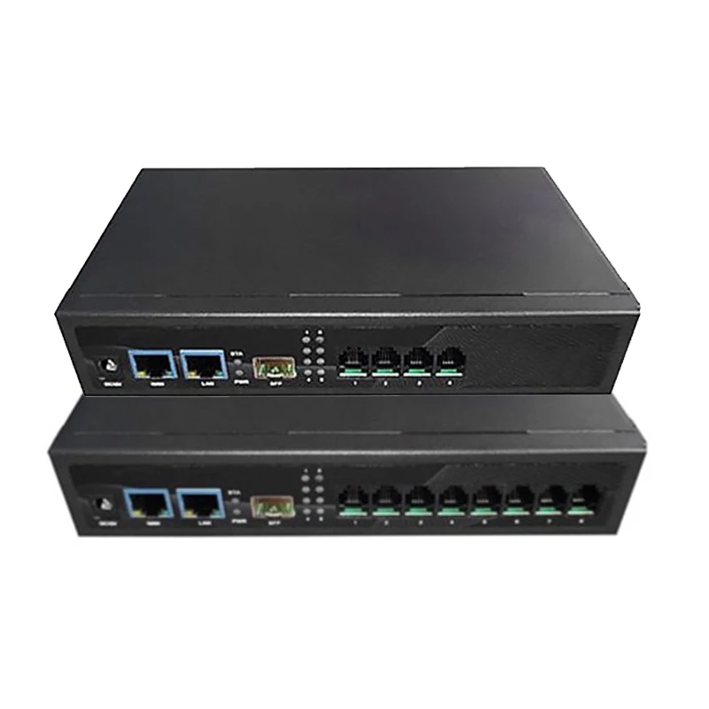 IP PBX VoIP Gateway with 4 FXO Ports for SOHO and SMB Supports GSM Networks and Features VoIP Adapter
