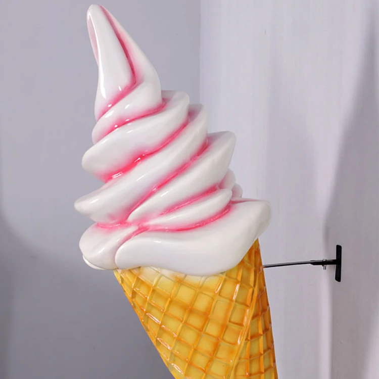 Modern Decoration Indoor Hanging Wall Fiberglass Ice Cream Cone Sculpture -  Buy Ice Cream Cone Sculpture,Hanging Wall Fiberglass Ice Cream Cone  Sculpture,Indoor Hanging Wall Fiberglass Ice Cream Cone