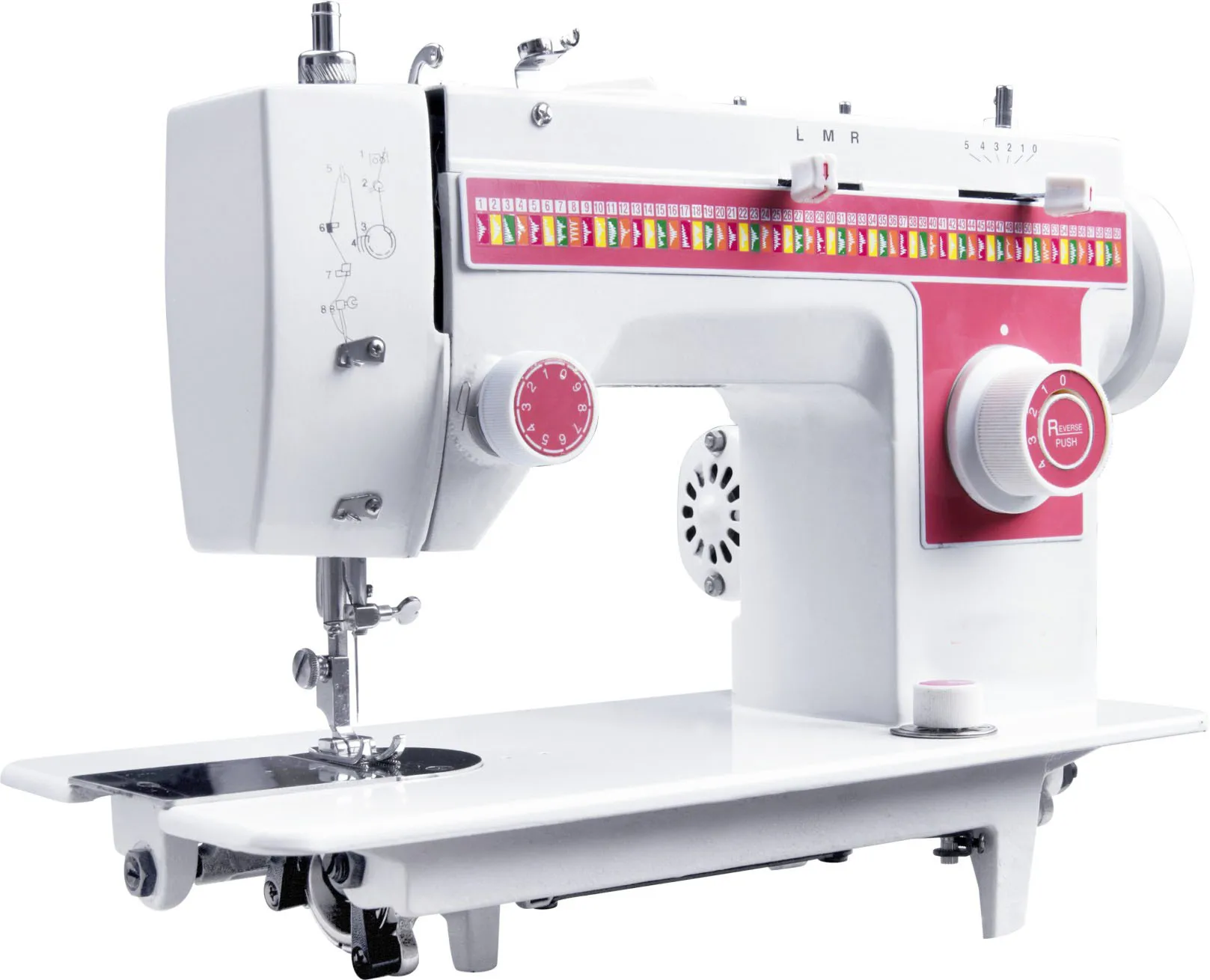 JH308 Domestic Household Multi-Function Sewing Machine with 60/40/30 Cams and Different Patterns for Homeuse Sew Clothes