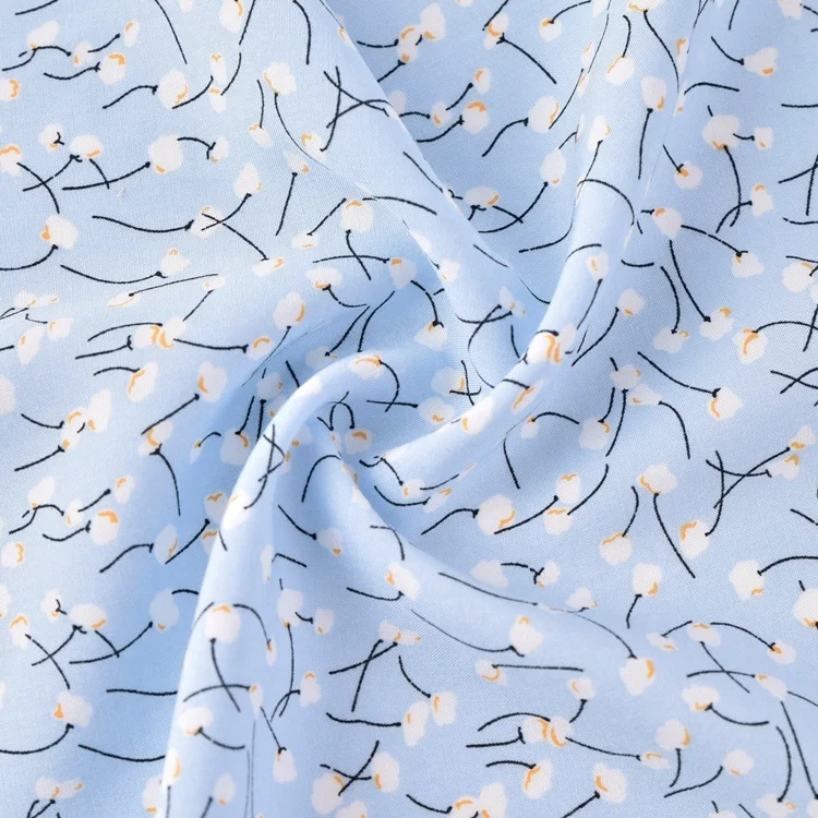 Top textile breathable 100% rayon printing challis fabric for hawai headscarf dress