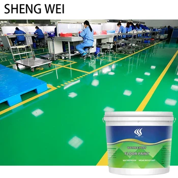 Water-based epoxy floor paint, cement floor paint, waterproof, abrasion-resistant domestic and outdoor floor paint20-1000kg