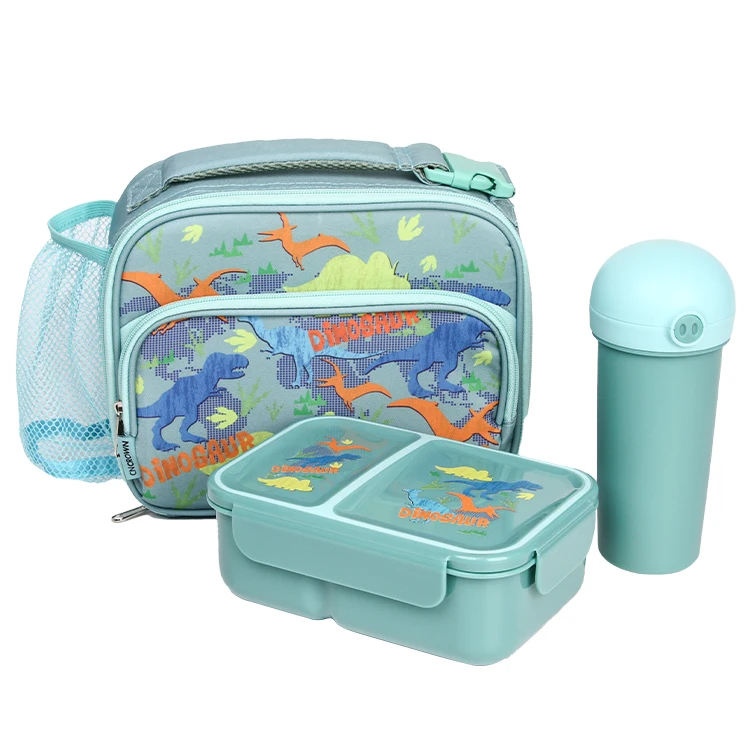 2 Compartments Cute Kids Bento Lunch Box BPA FREE Carry-all Lunch Box ...