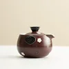 Hand-painted small flowers-hand-held teapot