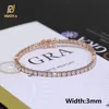 3mm Rose Gold