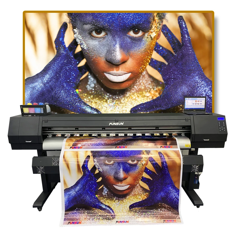 1999 Dollar Funsun Large Format Eco Solvent Digital  Printer  Indoor and Outdoor Canvas Printing Machine