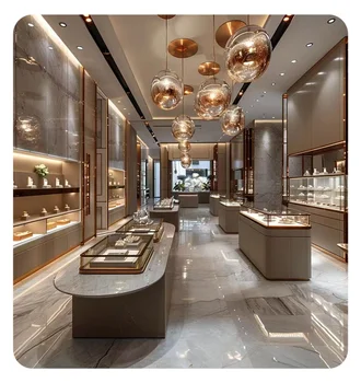 Jewelry Counter Display Cabinet Supermarket Shelves for Showcase and Storage