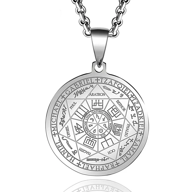 The Seals of the Seven Archangels pendant The Seven Archangels sigil amulet 