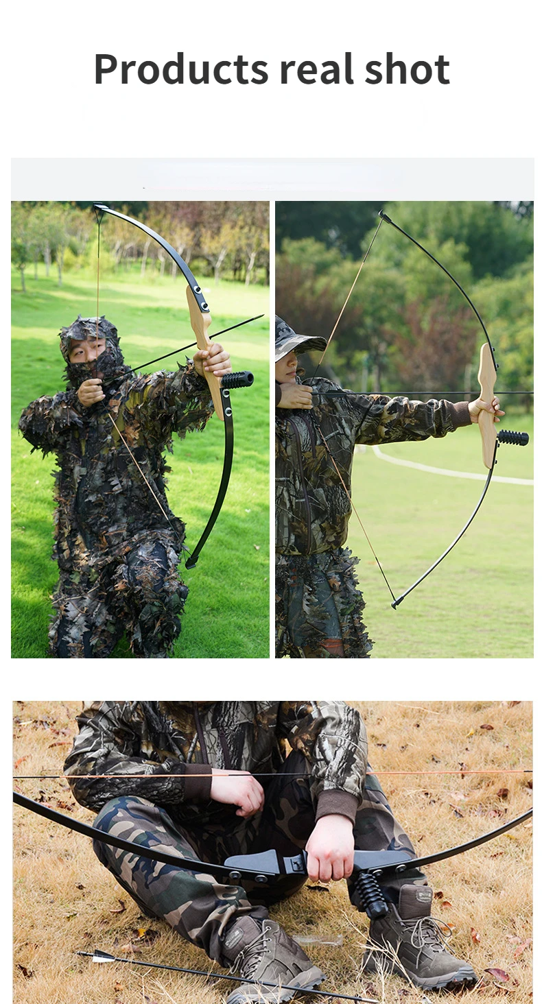 Factory Direct Supply Of Multicolor Split Beech Bows Outdoor Hunting Bows And Arrows Archery