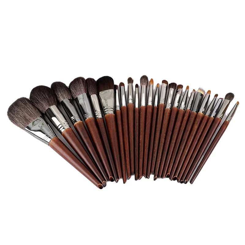 Professional 24PCS Makeup Brushes Set Tools Make-up Toiletry Kit Wool Brand Make Up Brush Set Case C