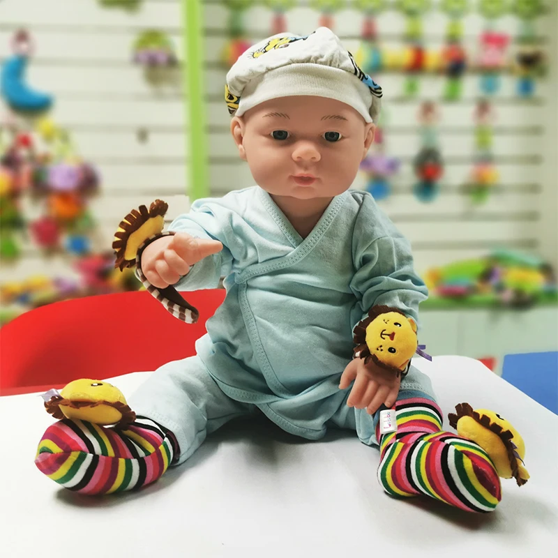 
Канцелярские товары с изображением головы животных, плюшевые полосатые носки, детский ремень на запястье, колокольчик, носки, Колокольчик для ног, детские игрушки 