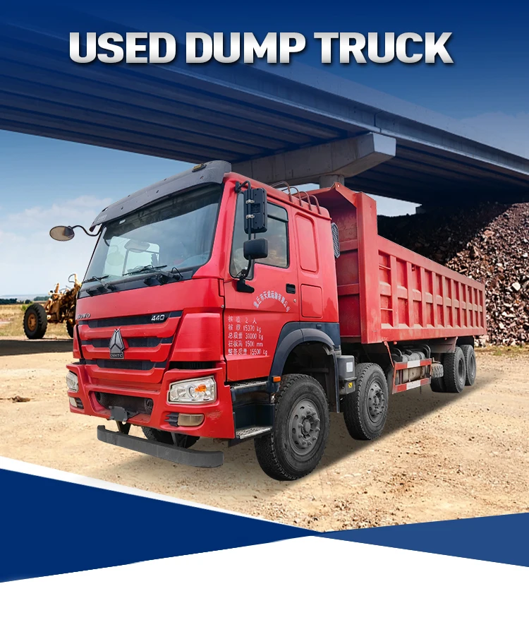 Used Howo 40 Ton Dump Truck 6x4 371hp 380hp 10wheel Manual