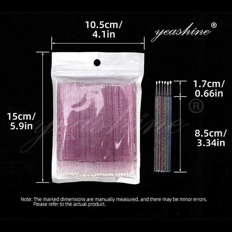 Пластиковые Стоматологические Одноразовые микрокисти материалы для ресниц бледно-розовые Микро Кисти