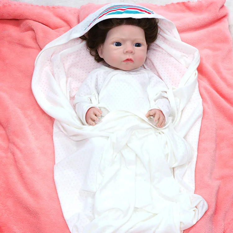 18 Inch Lifelike Reborn Silicone Baby Doll Realistic Newborn DIY