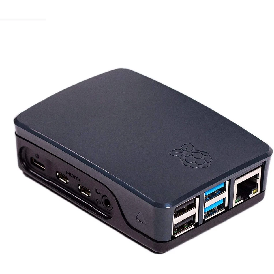Raspberry Pi 4 Case - ABS White & Red Black Shell
