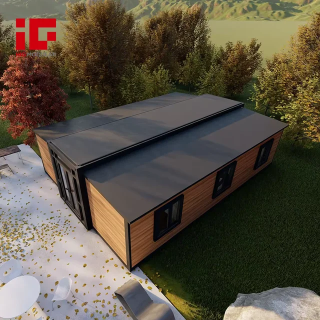 Quick Install Rose Cottage 2 Bed 1 Bath Steel Frame Kit Office Guest ADU Vacation Rental Tiny Home Expandable Container House