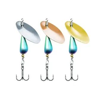Cheery New 3.5g 7g Flying Sequins Copper Spinnerbait with Origin Treble Hook Metal Jigs Fishing Lure Spoon for Sea Bass Pike – Metal Jig – view 2