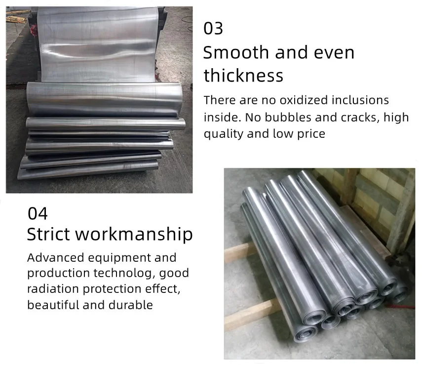 X Ray Room Lead Plate Lead Sheet 0.5mm 1mm 1.5mm 2mm 99.994 Pure X Ray