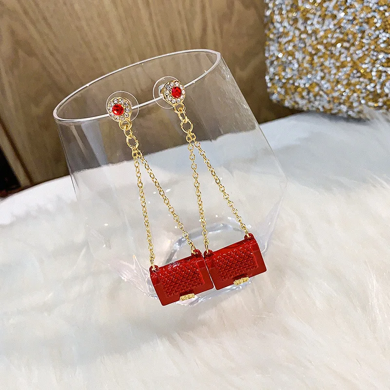 Fashion Earrings Chinese Style Personalized Cute Small Bag Shape