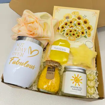 Customized Sunflower Back to School Best Teacher Ever Mother's Day Thank You Gift Basket for Home Women Teacher Appreciation