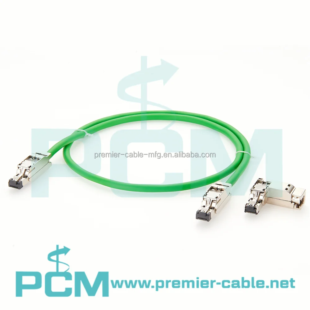 Industrial Ethernet Metal PUR Profinet RJ45 Patch Cable supplier