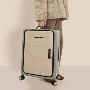 20 Inch Lightweight 4 Spinner Wheels New Design Foldable Business Travel Luggage Side Open Carry Modern Simple Style Main PP