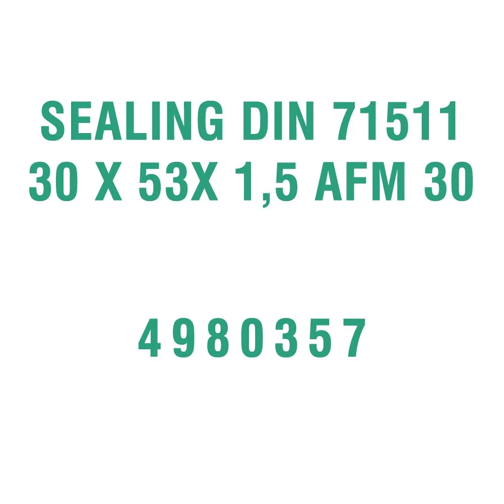 SEALING DIN 71511 30 X 53X 15 AFM 30 4980357 for Liebherr R914 Excavator