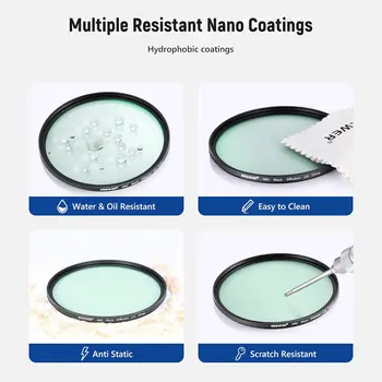 30 Layers Nano Coatings Black Mist Filter NEEWER 37mm Black Pro Mist Camera Filter 1/4  Camera Len Filter product image