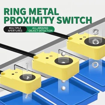 Reliable NPN NO Inductive Ring Sensor Smart Industrial Probing