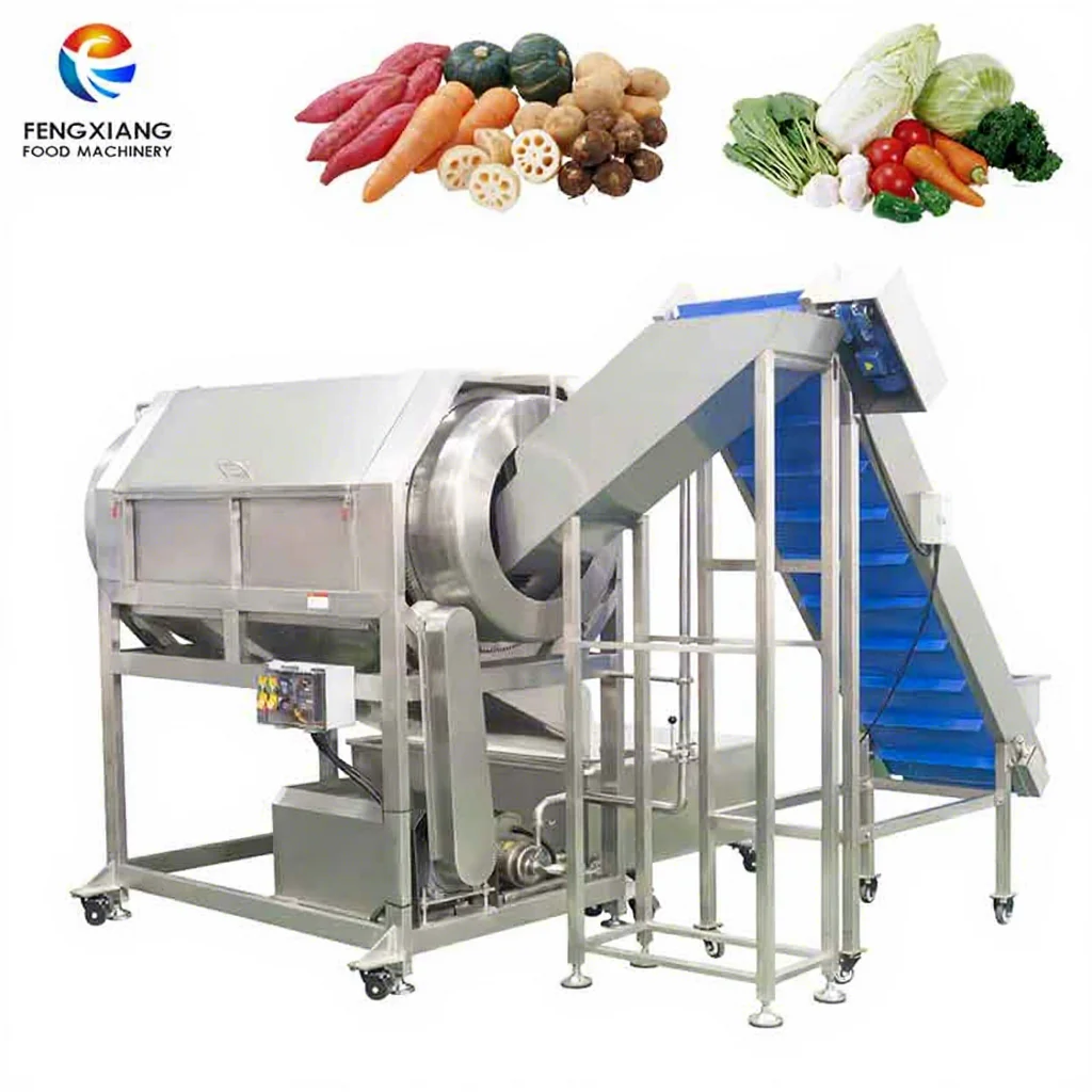 ZXJ-3 Stainless Steel Commerical Drum Cleaning Machine for Ginger