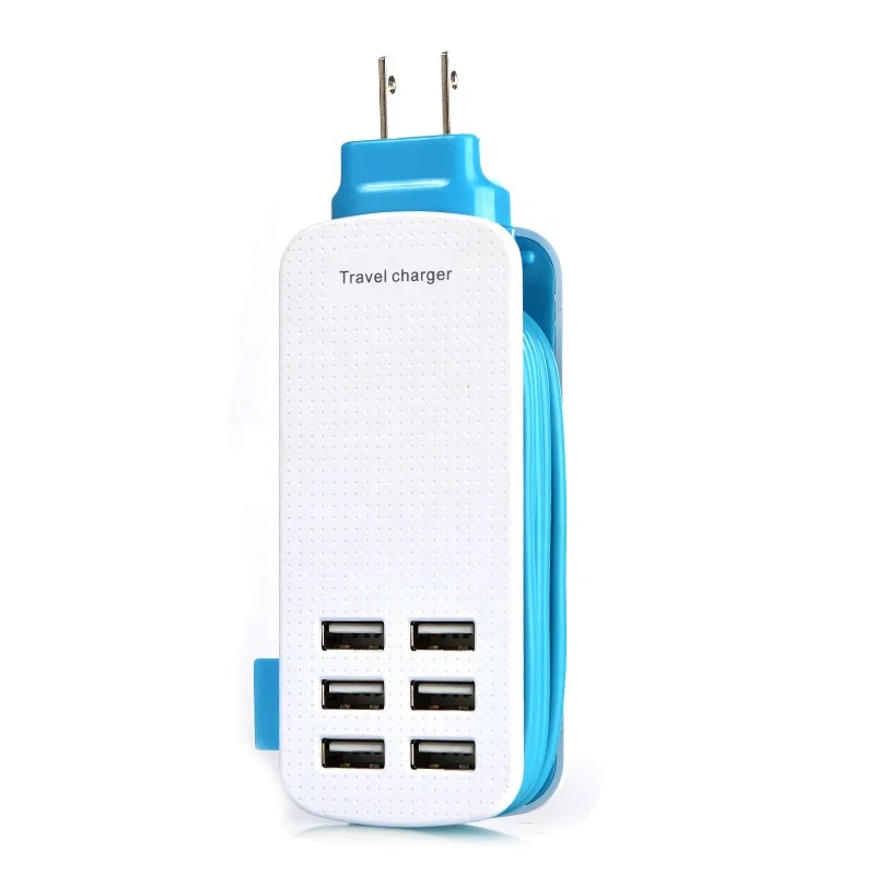 OEM 5,1 V 6A портативное зарядное устройство адаптер питания с несколькими 6 USB-портами для мобильного телефона