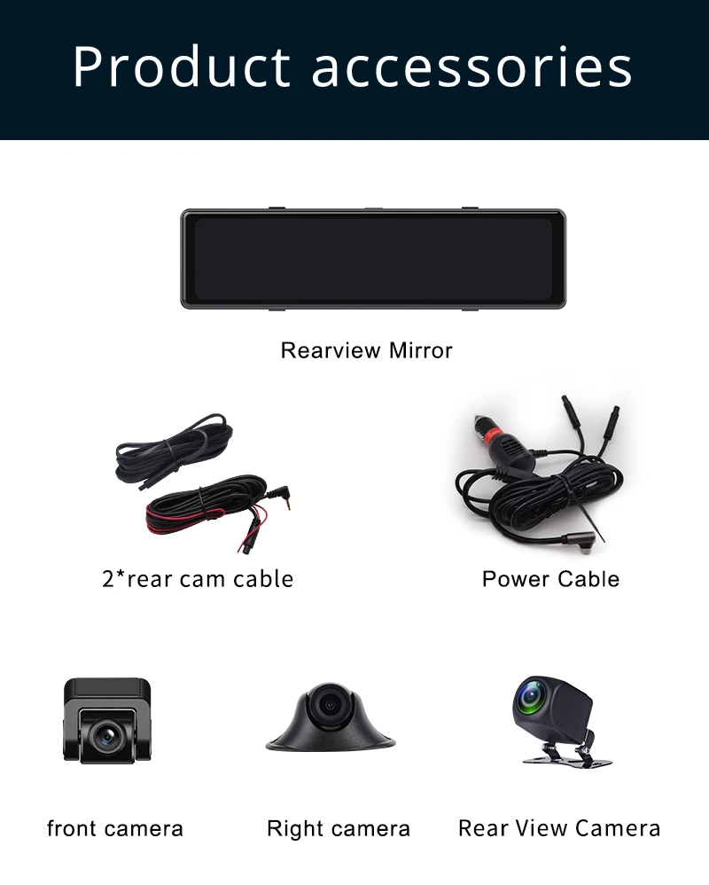 360 Traço Cam para Carros 2.5K camera veicular Controle WiFi GPS