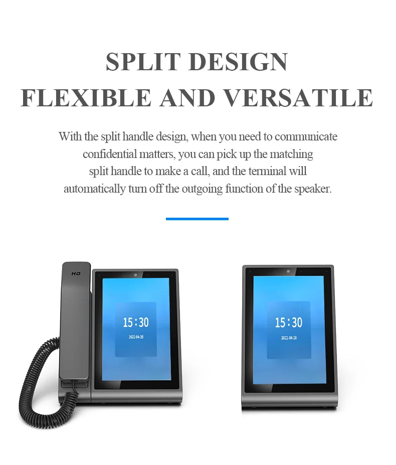 IP Phone KDP11 - Android 12, 8 Inch Screen, 16 SIP Accounts