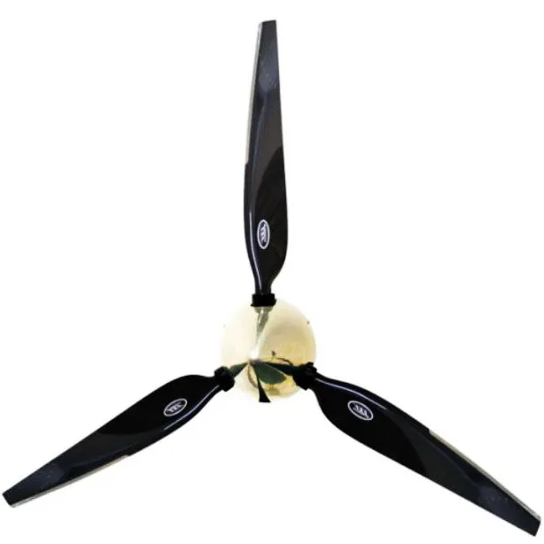 Черный бензиновый авиационный двигатель пропеллер + 3 лопасти черный XE5