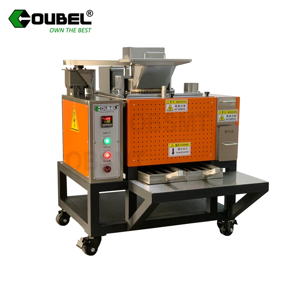 High Efficiency Solder Dross Recovery Machine for Separating Waste Tin Solder Dross
