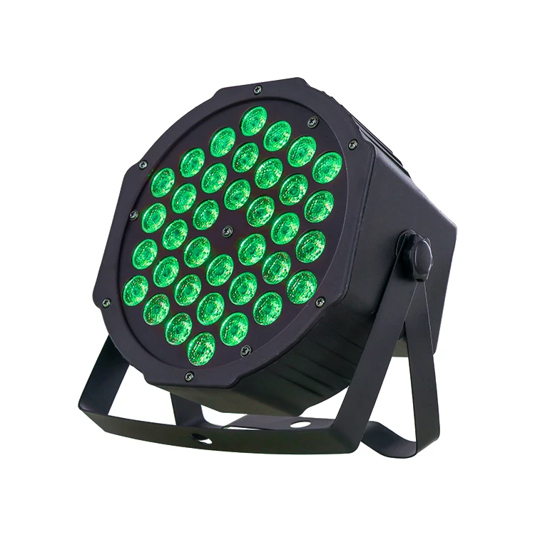 Hexagon LED Par Lights for DJ Stage Use - 36 RGB 1W LEDs, DMX