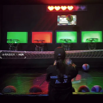 interactive basketball games activate game RGB led basketball hoops
