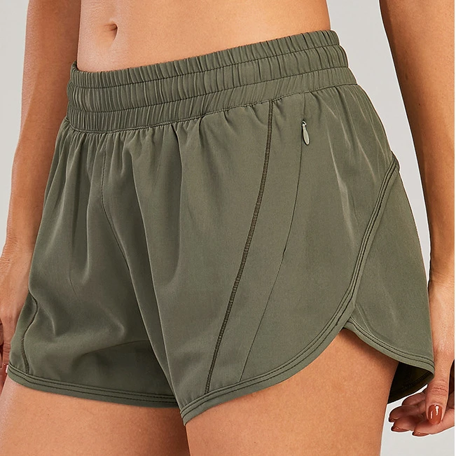 Ladies Running Shorts 2 in 1 Safety protection Design for Women Fitness Gym Sport Shorts