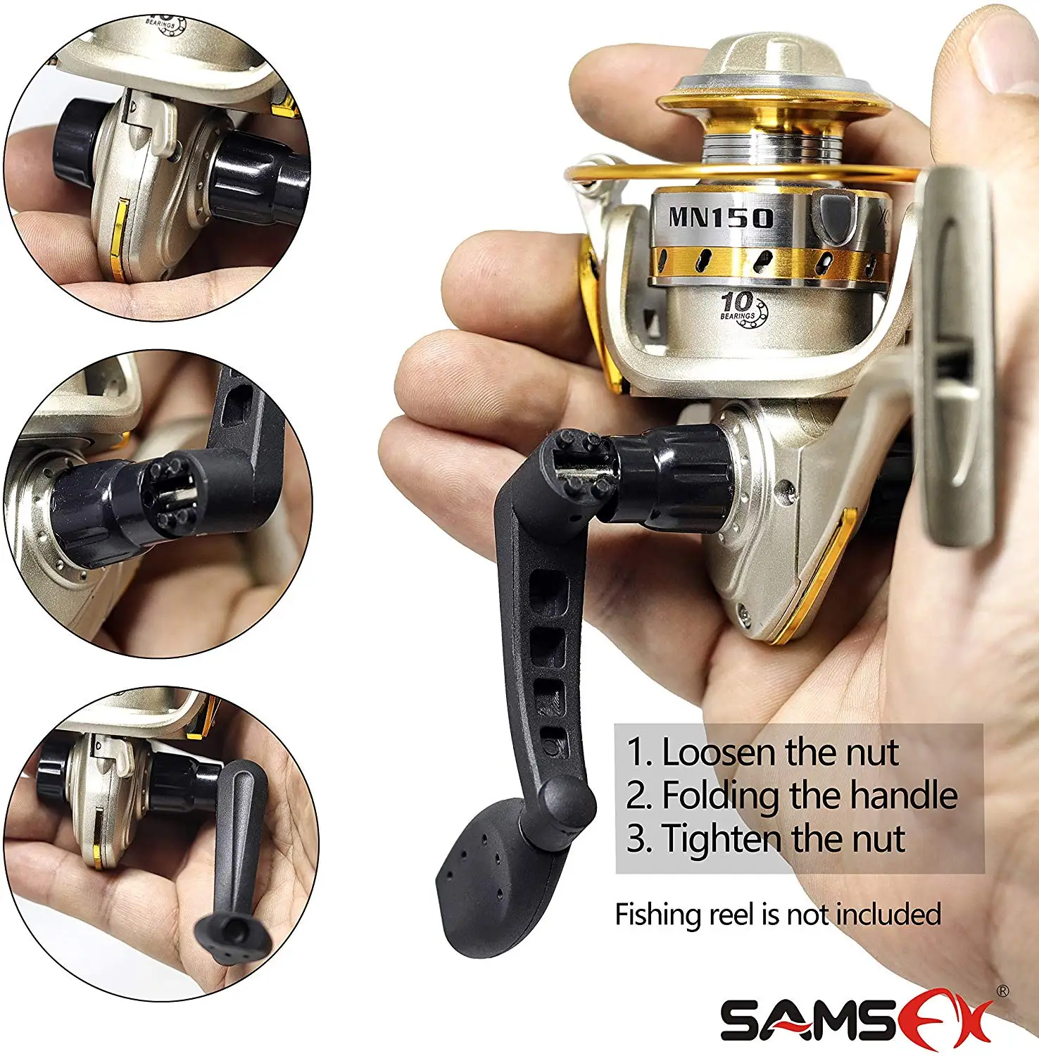 SAMSFX Black Plastic Rotary Knob Power