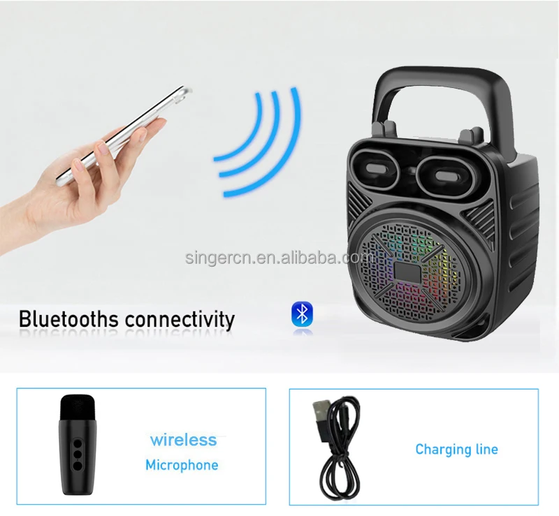 ZQS1496 Mini Bluetooth Speaker - Rechargeable Wireless FM Radio